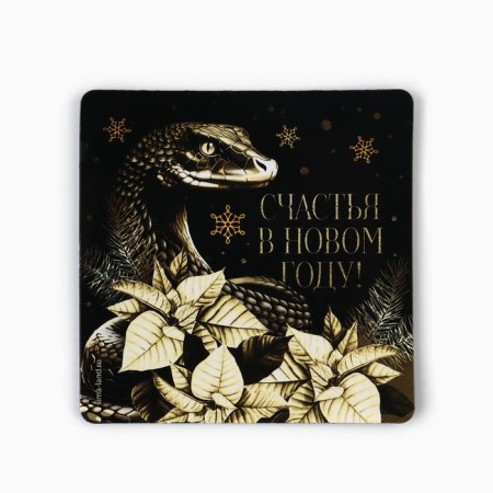 Magnet "Happiness in the New Year", 8 x 8 cm-1