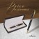 Handle Gift Ballic Calligrata, in the leatherette case, rotary black with gold