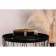 Casket Glass with a metal frame "Butterfly and leaf" Black haze 18.7x14.6x9 cm