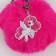 A keychain fluffy "be bright", 9 x 10 cm.
