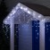Garland "fringe" 3 × 0.6 m, IP44, UMS, transparent thread, 160 smd-led, white glow, 220 V