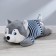 Soft toy "Husky", with a blanket