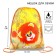 A bag for shoes 420 x 350 mm, Soyuzmultfilm Lovenok and Turtle (soft polyester, density 210D)