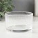 Glass of Glass for 1 candle "Round ribbed" transparent 8.8x8.8x5 cm