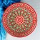 Largan Rishtan ceramics "Flowers", 41 cm, red