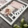 Photo frame plastic in 7 photos 10x15 cm "House" White 55.5x33 cm