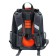 School backpack 38 x 30 x 16 cm, ergonomic back, stavia "car", gray