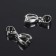 Kulon holder, 14 × 6 mm (set 5 pcs.), Silver color