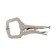 Hand tundra clamp, point capture, movable sponges, with a latch, 150 mm