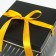 Self -charged box "embossing" black 15x15x15 cm