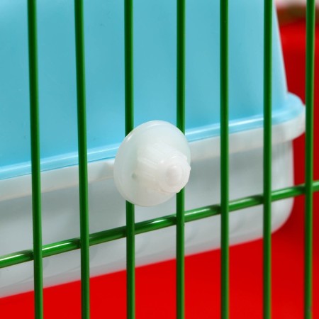 A toilet for rodents with a curly entrance, 10.4 x 8.3 x 8.6 cm, blue-4