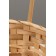 Set of wicker baskets, 16x10/32, 18x10/34, 21x10/36cm, bamboo