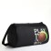 Sports bag with lightning, external pocket, black color