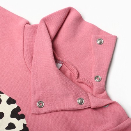 Turtleneck for girls, dark pink color, height 98 cm-1