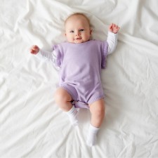 Combine Children's Knitted Minaku, height 56-62, lavender color