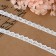 Knitted lace, 8 mm × 15 ± 1 m, white color