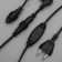 Garland "Curtain" 2 × 9 m, IP44, UMS, dark thread, 1800 LED, glow of multi, 220 V