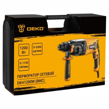 DEKO DKH1200W perforator, network, in the case, 1200 W, 3.2 J, 1150 rpm, 5300 beats/min-8