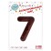 Foil ball 40 “number 7”, individual packaging, 1 pc., Color Pink gold