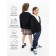 Knitted jacket for a girl, height 140-146 cm, black color