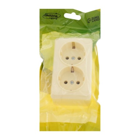 Double Luazon Lighting "League", 16 A, overhead, with salary, beige-3
