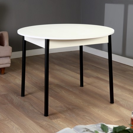Round kitchen center, 1000x1000x750, white matte