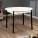 Round kitchen center, 1000x1000x750, white matte