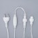 Garland "thread" 10 m, IP65, UMS, white thread, 100 LED, glow of multi, 220 V