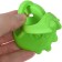 Silicone teething "Dino", green color, heap, button
