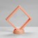 Romb decoration stand, 9 × 2.5 × 9 cm, pink color