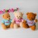 Soft toy "Bear", 20 cm, blouse with the inscription, Mix color