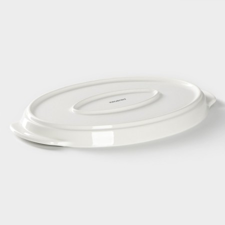 Porcelain dish for baking Magistro "Blanche", 28 × 18 × 2.5 cm, white color-2