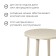 Round table, 90x90x75 cm, beige color
