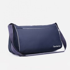 Sports bag with zipper, gray color