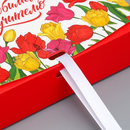 Gift box, packaging, “Favorite teacher!”, 20 x 18 x 5 cm-3