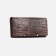 Women's wallet on magnets, brown color