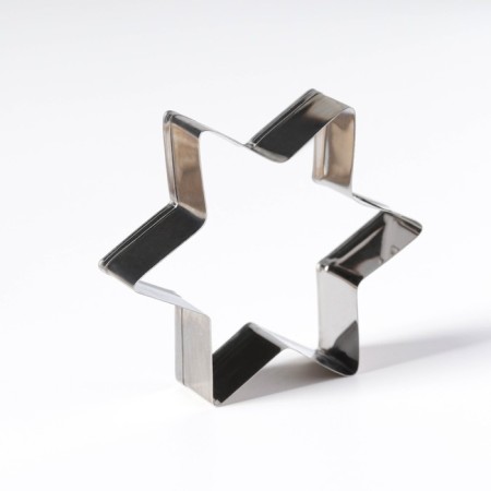 Cutting form "Star", 6 × 6 × 2 cm, chrome color-2