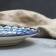 Plate of the Rishtan ceramics "Flowers", 22 cm, blue mix