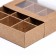 Box for sweets 9 pieces, 8.7 x 8.7 x 2.5 thin separators, craft