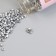 Beads 12/0 round in the bottle "Silver" 2x20 g set 2 pcs