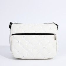 Cross-Bodi bag, outer pocket, white color