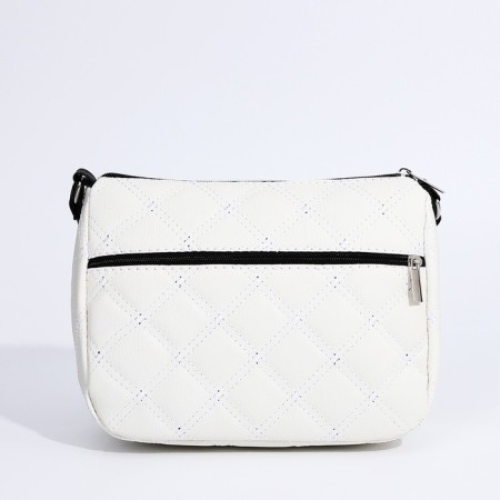 Cross-Bodi bag, outer pocket, white color