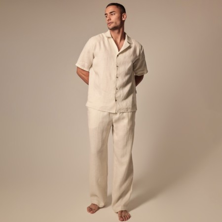 Male home -made costume (short sleeve and pants shirt) SL Home p. L, milk-6