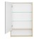 Aquaton Mirror Square "Scande 55", white color, oak Verona