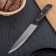 Kitchen Knock "Classic" universal, blade 16 cm, black plastic handle