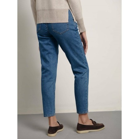 Women's jeans with a high landing CONTE Elegant Relaxed Mom, size M, color MID Blue-1