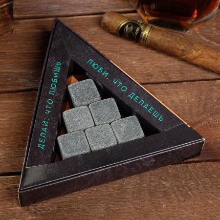 A set of stones for whiskey "Strong degree", 6 pcs-2