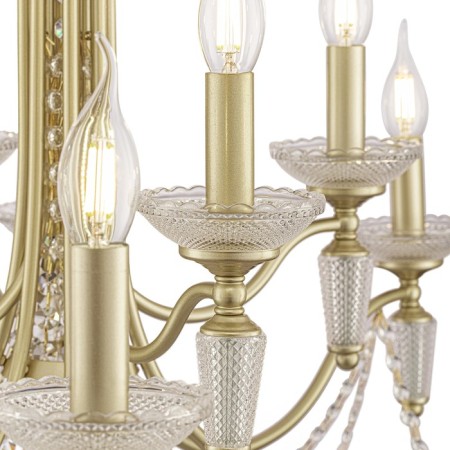 Freya FR2009PL-07G Zoe, 700x700x1620 mm, E14, 7x40W, Gold color-1