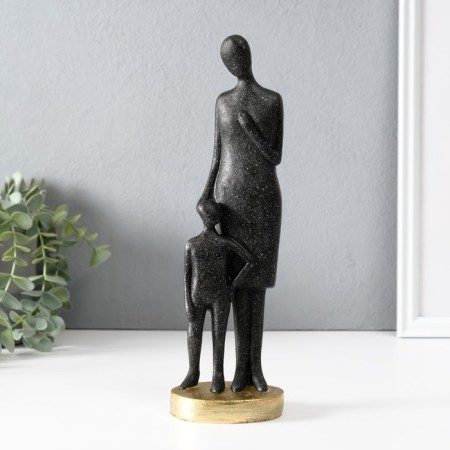 Souvenir Polystone "She is always near" Black 7.5x8.5x28 cm