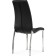 Stool on a metal frame DC2-092-2 Metal/Ecokozha, Chrome/Black 42x61x98 cm